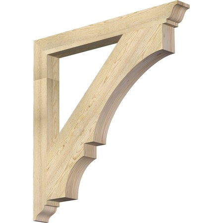 Balboa Traditional Rough Sawn Bracket, Douglas Fir, 4W X 40D X 40H